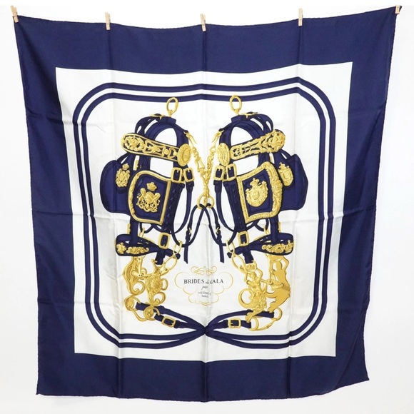 Hermes BRIDES de GALA Scarf Multi color Silk - Picture 1 of 3